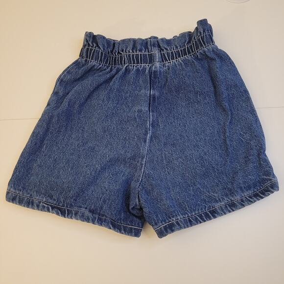 Lot of 3 Toddler Girls 4T Denim Shorts Sonoma Santa Fe Embroidered Vintage Cute! - Picture 3 of 16